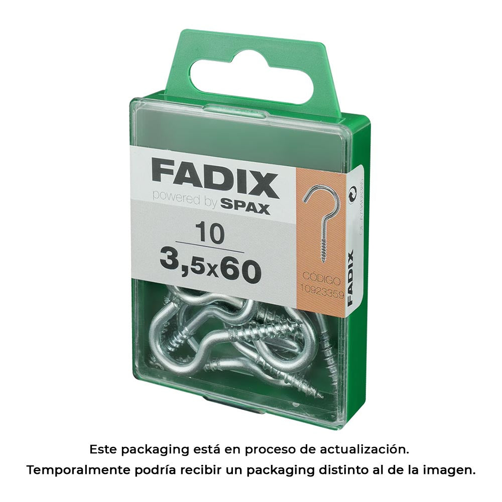 Caixa m 1o unid. camarão aberto zinco 3,5x60mm fadix_0