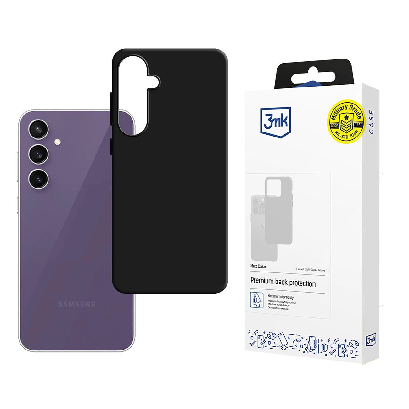 3mk Matt Case for Samsung Galaxy S24 FE - Black_0