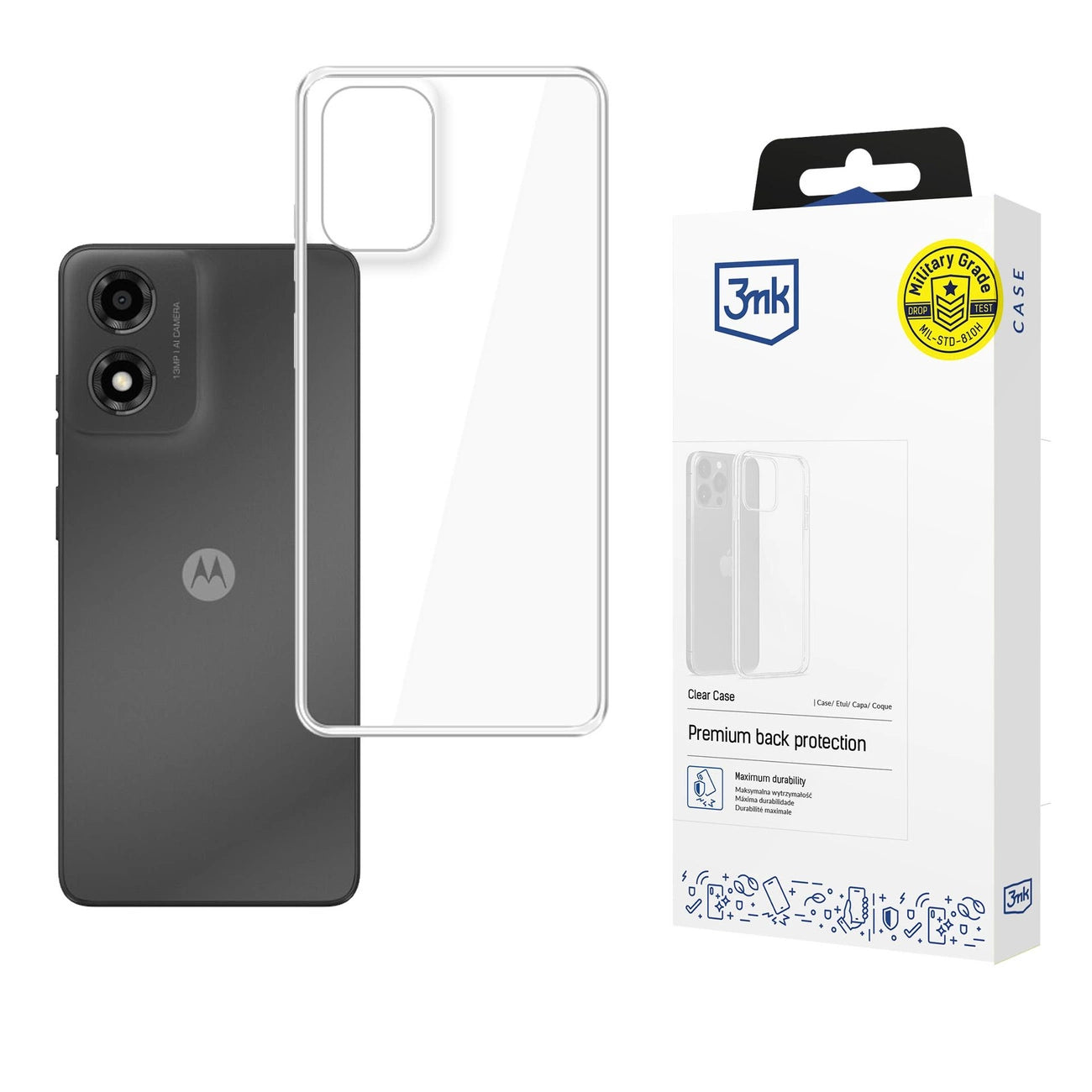3mk Clear Case for Motorola Moto E14/G04/G04S - transparent_0