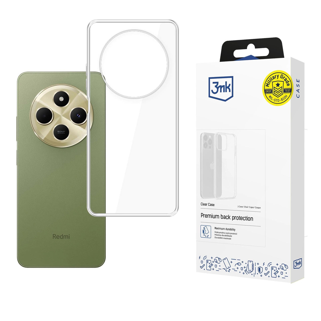 3mk Clear Case for Xiaomi Redmi 14C - transparent_0