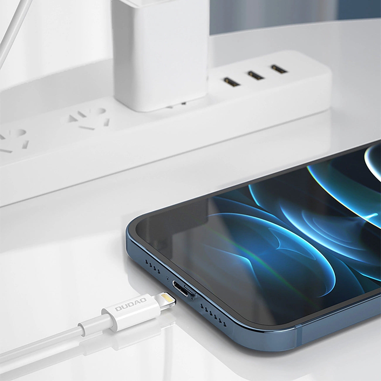 Dudao L6X USB-C - Lightning PD 20W 1m Cable - White_4