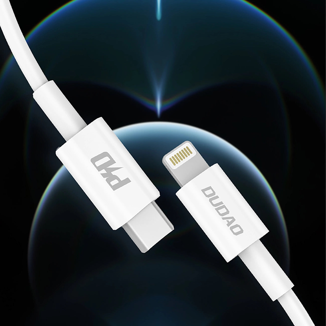 Dudao L6X USB-C - Lightning PD 20W 1m Cable - White_5