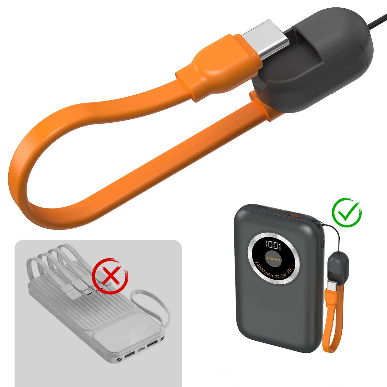 Powerbank Dudao K21 Mini 10000mAh 22.5W USB-A / USB-C - gray_1