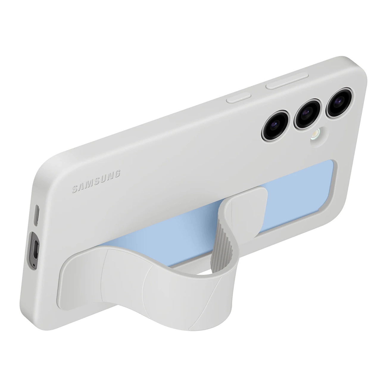 Samsung Standing Grip Case EF-GS921CLEGWW with holder / stand for Samsung Galaxy S24 FE - gray_3