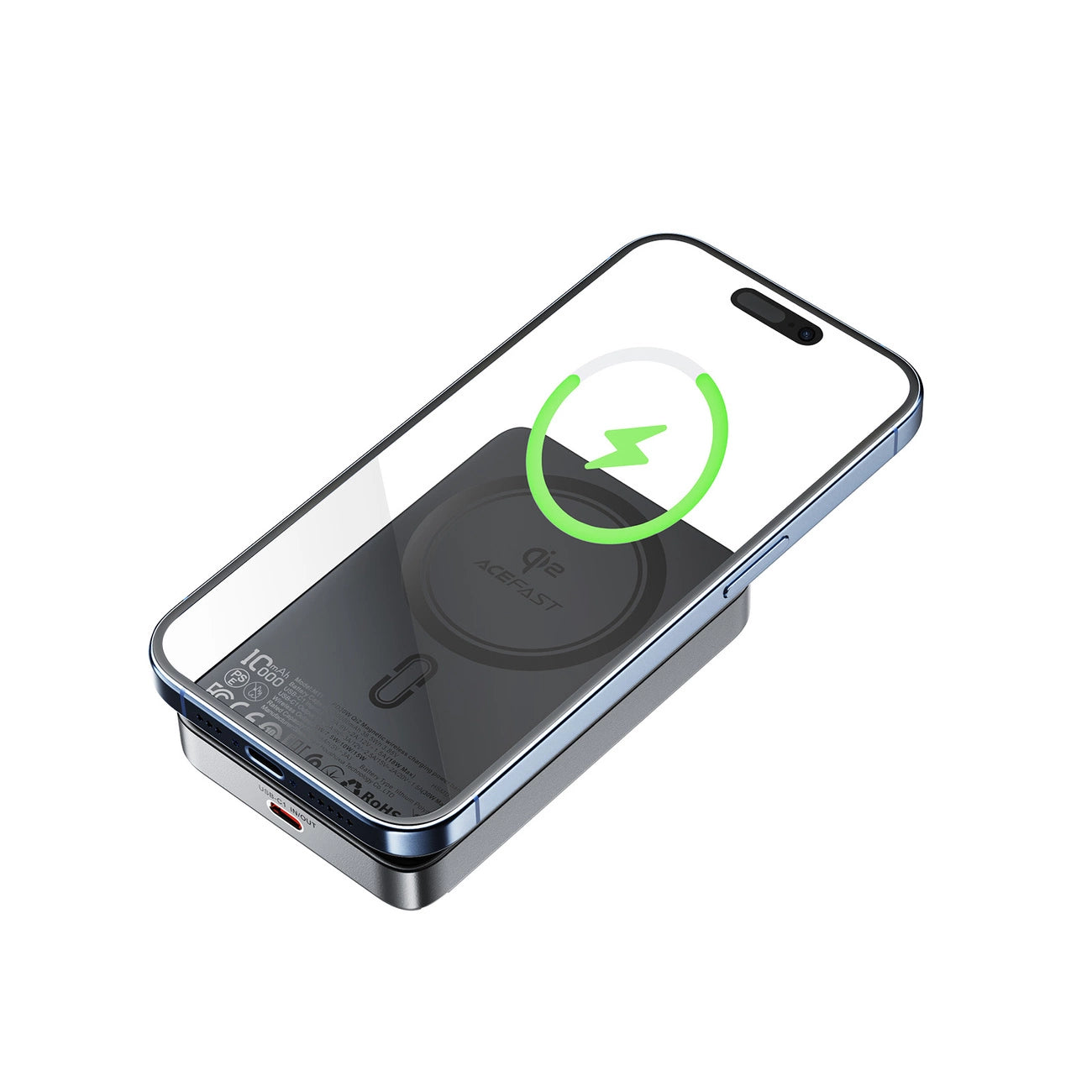 Acefast M11-10000 30W Qi2 Magnetic Power Bank with MagSafe - Black_2