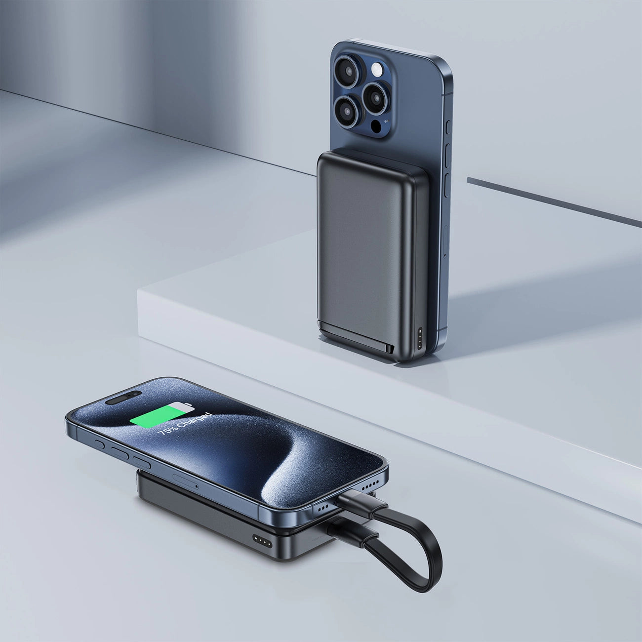 Acefast M11-10000 30W Qi2 Magnetic Power Bank with MagSafe - Black_6