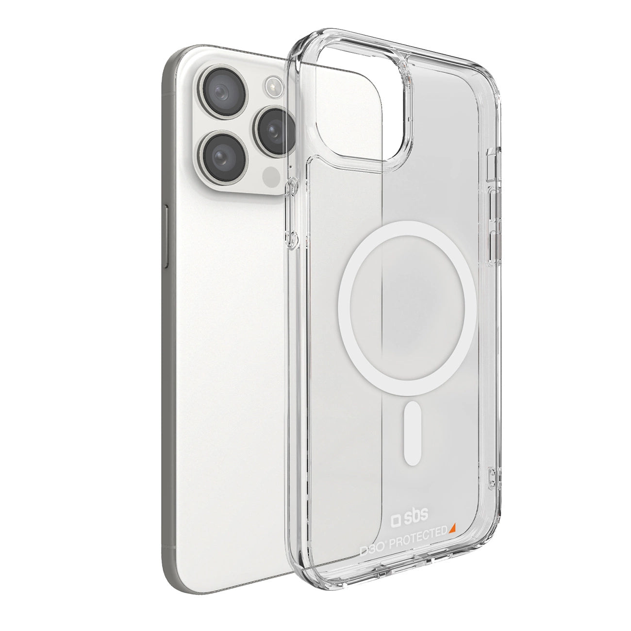 SBS D3O MagSafe Case for iPhone 15 Pro Max - Clear_1