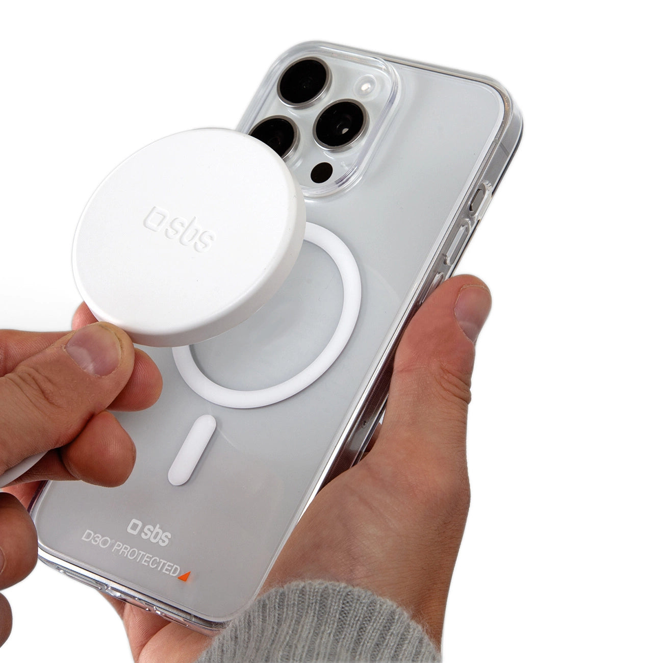 SBS D3O MagSafe Case for iPhone 15 Pro Max - Clear_3