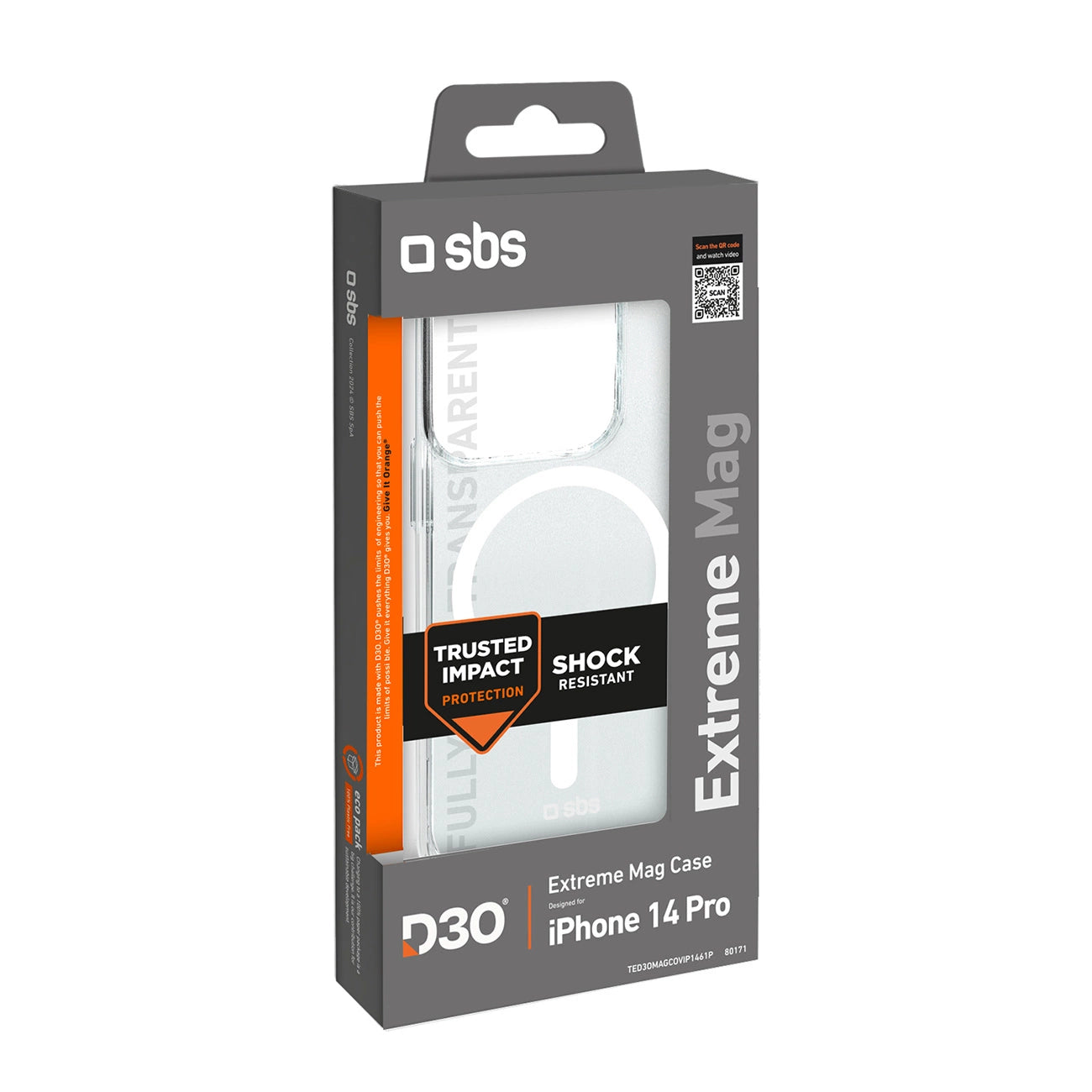 SBS D3O MagSafe Case for iPhone 14 Pro - Clear_4