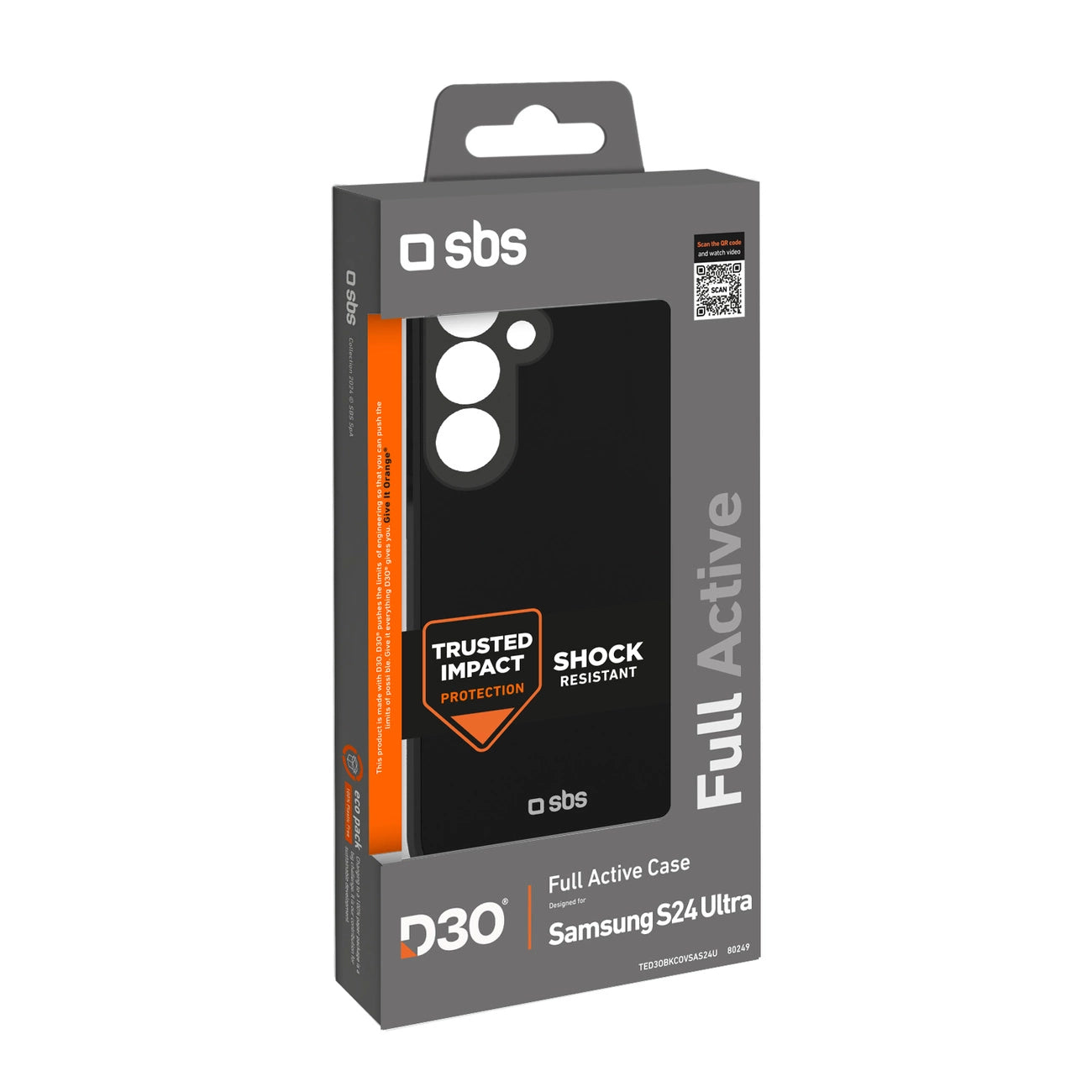 SBS Full Active D3O case for Samsung Galaxy S24 Ultra - black_5