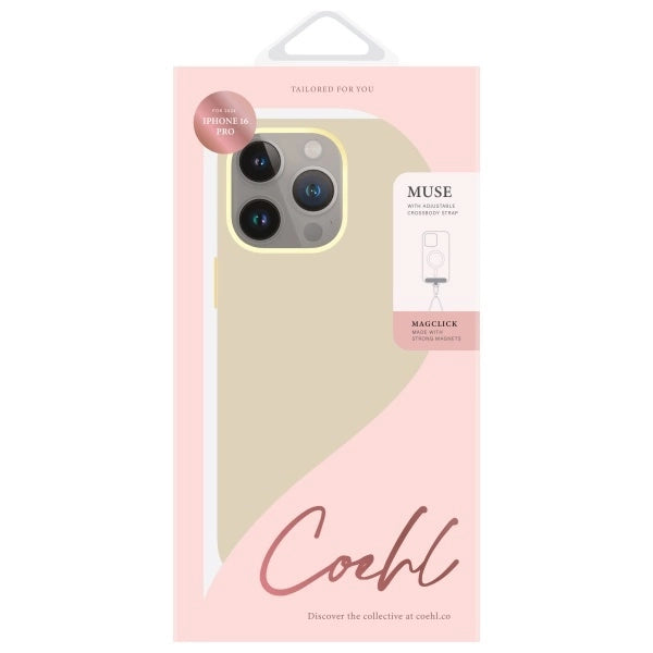 Uniq Coehl Muse Magnetic Charging Case for iPhone 16 Pro - Beige_5