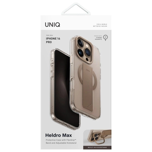 Uniq Heldro Max Magclick Charging iPhone 16 Pro Case - Gold_3
