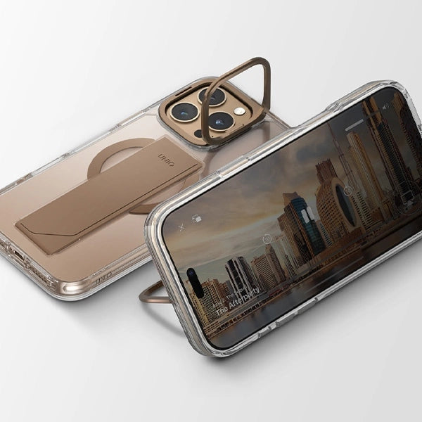 Uniq Heldro Max Magclick Charging iPhone 16 Pro Case - Gold_4