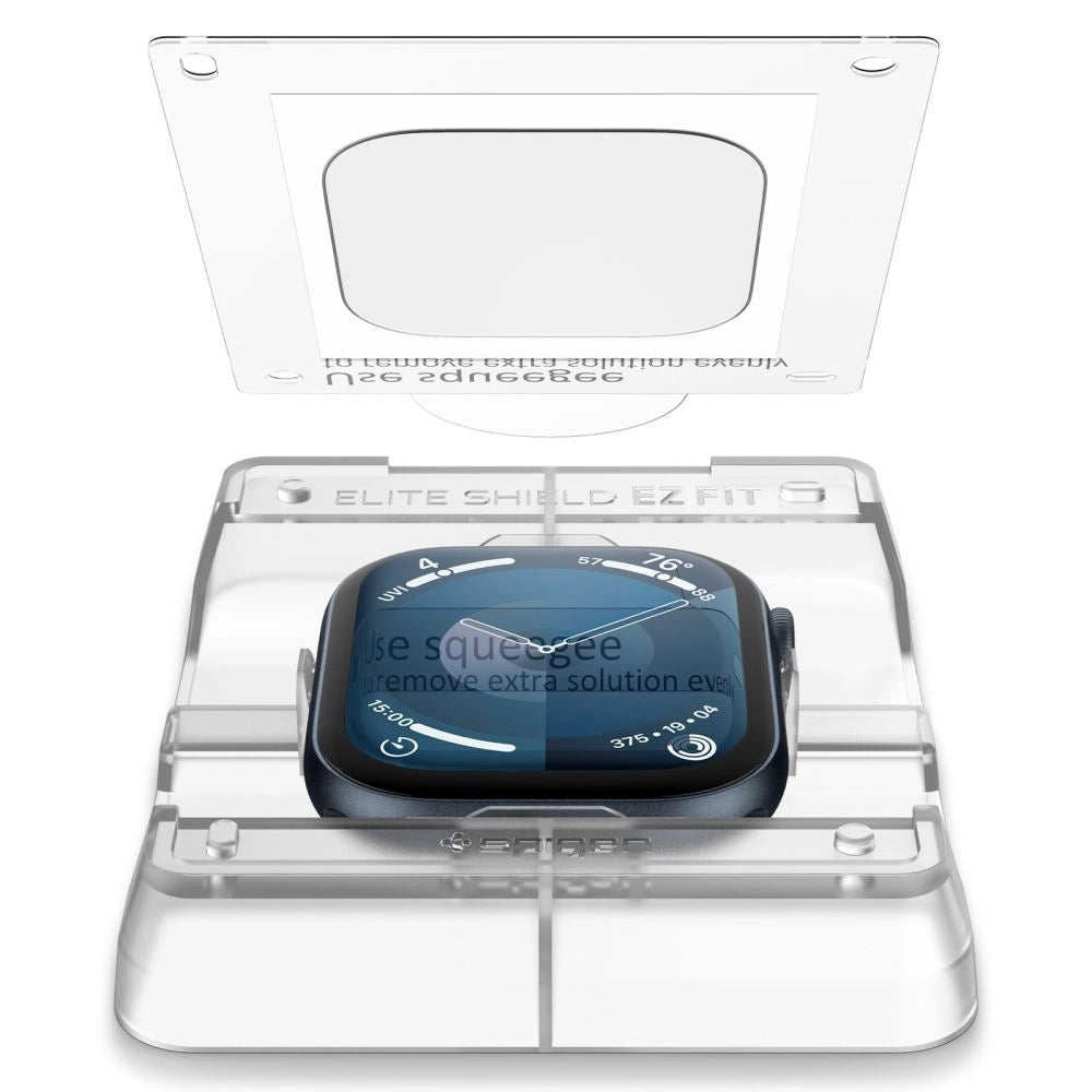 Spigen Elite Shield ”EZ FIT” Hybrid Glass 2-PACK for Apple Watch 10 (46MM) - Clear_2
