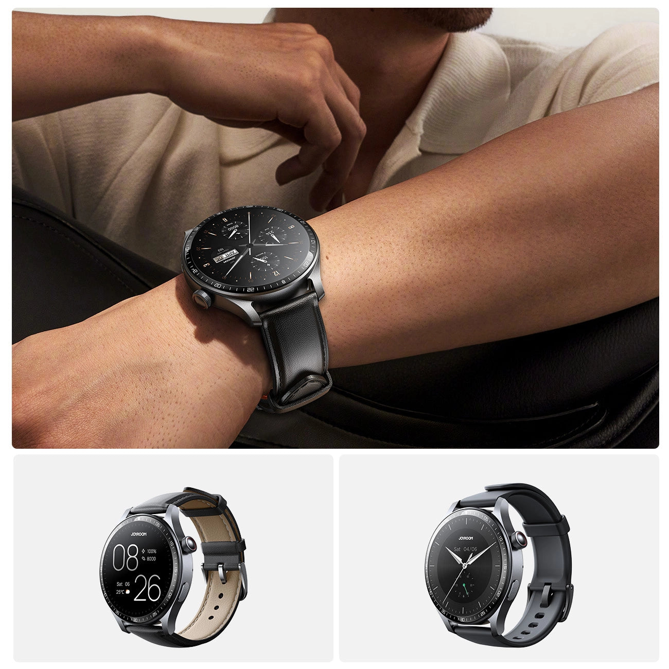 Joyroom Classic Series JR-FC2 Pro Smartwatch with Call Answering Function - Dark Gray_21