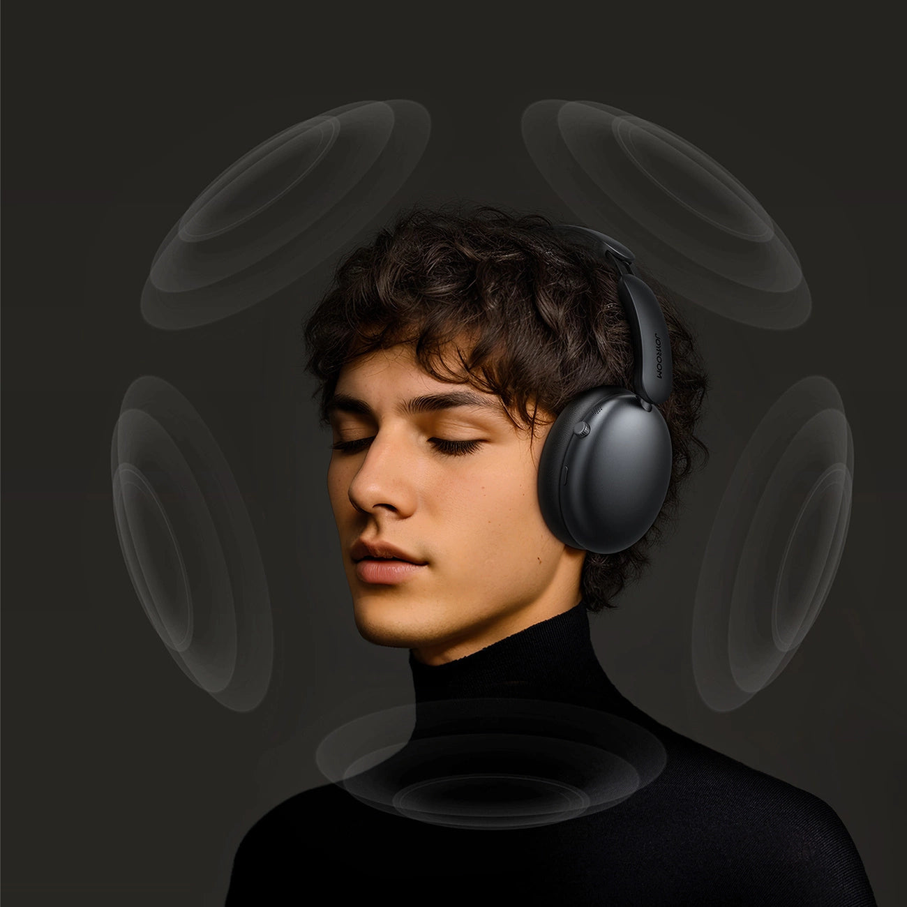 Joyroom J-Head Series JR-JH1 Wireless Headphones with ANC Bluetooth - Black_10