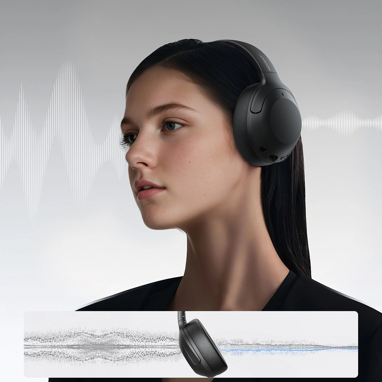 Joyroom J-Head Series JR-JH2 Wireless Headphones with ANC Bluetooth - Black_15