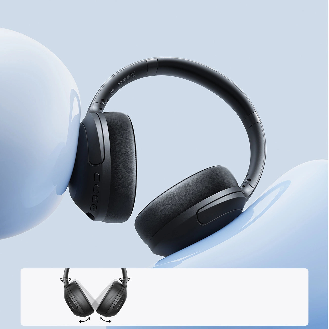 Joyroom J-Head Series JR-JH2 Wireless Headphones with ANC Bluetooth - Black_21