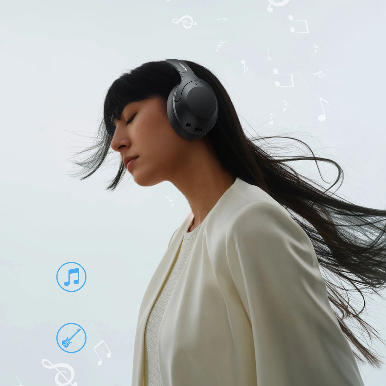 Joyroom J-Head Series JR-JH2 Wireless Headphones with ANC Bluetooth - Black_23