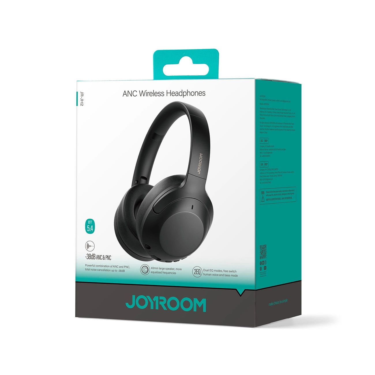 Joyroom J-Head Series JR-JH2 Wireless Headphones with ANC Bluetooth - Black_13
