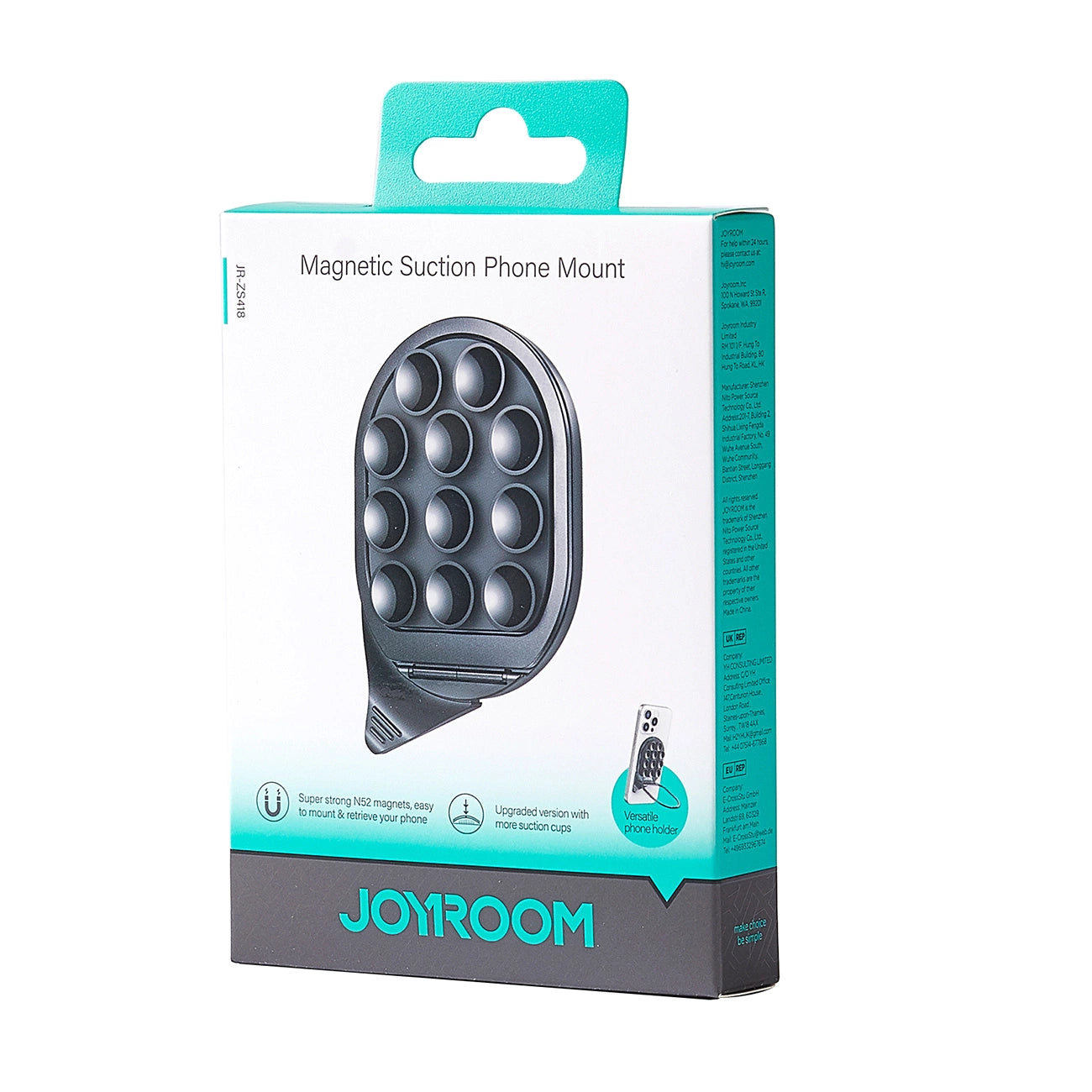 Joyroom JR-ZS418 Smartphone Holder with Stand and Suction Cups with MagSafe - Black_2