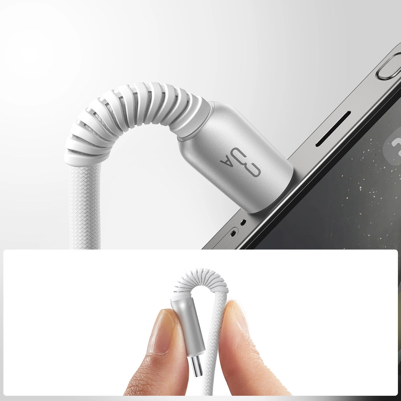 Joyroom S-A51 Cutting-Edge Series 3A USB-A - USB-C cable 1.2m - gray_13