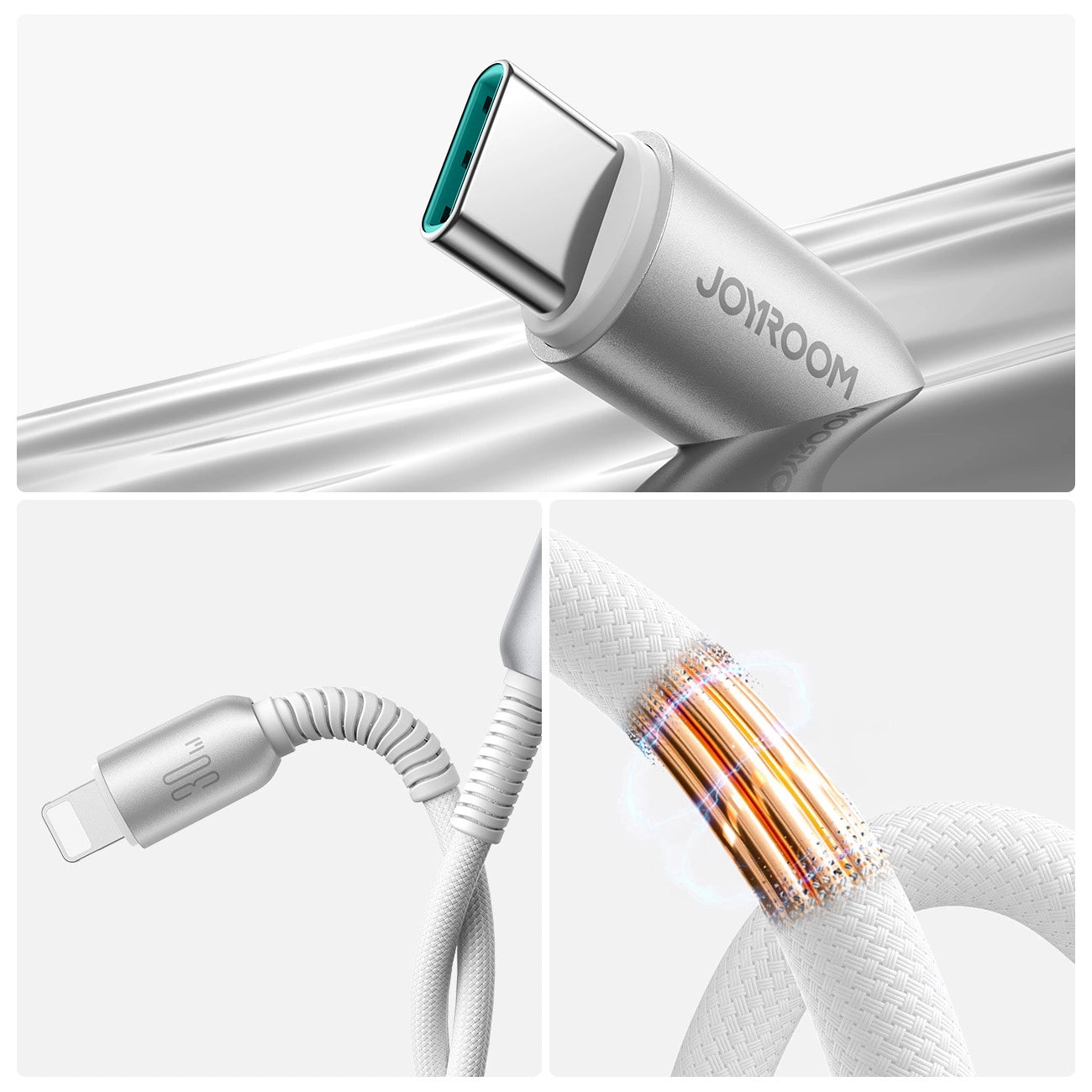 Joyroom S-A51 Cutting-Edge Series 30W USB-C - Lightning cable 1.2m - gray_16