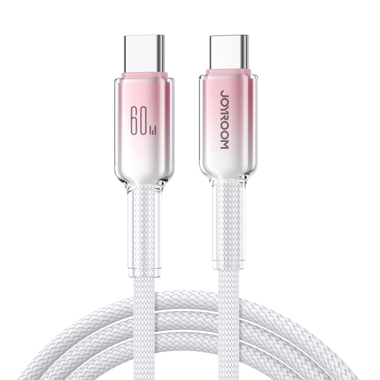 Joyroom S-A42 Crystal-Clear Series 60W USB-C - USB-C cable 1.2m - white_0