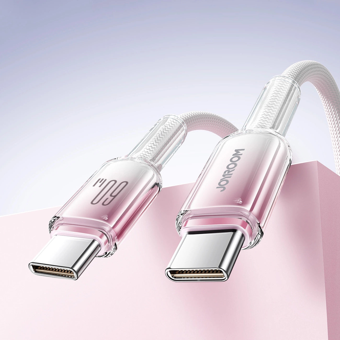 Joyroom S-A42 Crystal-Clear Series 60W USB-C - USB-C cable 1.2m - white_12