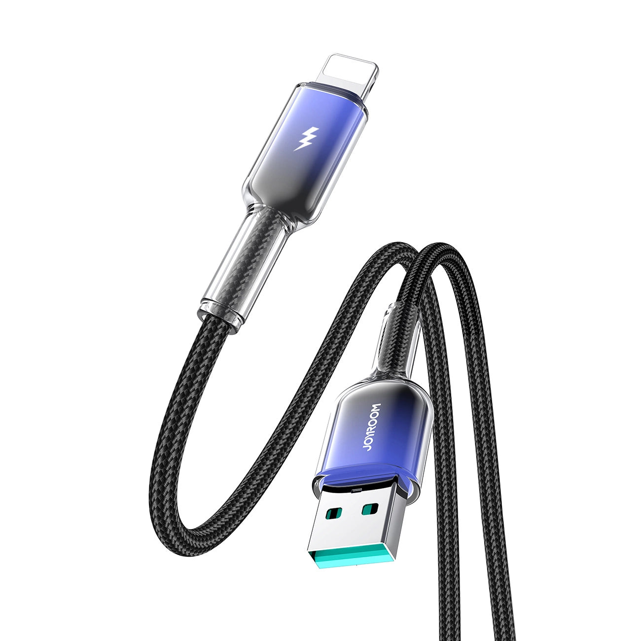 Joyroom S-A42 Crystal-Clear Series 3A USB-A - Lightning cable 1.2m - black_4