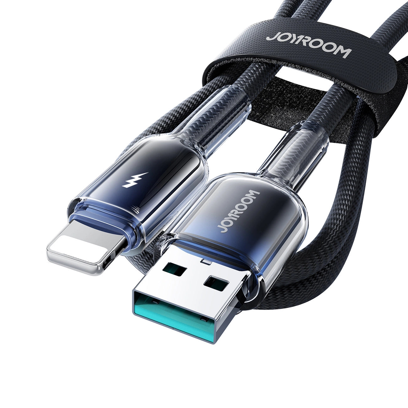 Joyroom S-A42 Crystal-Clear Series 3A USB-A - Lightning cable 1.2m - black_8