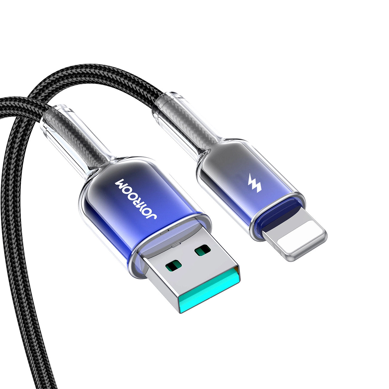 Joyroom S-A42 Crystal-Clear Series 3A USB-A - Lightning cable 1.2m - black_10