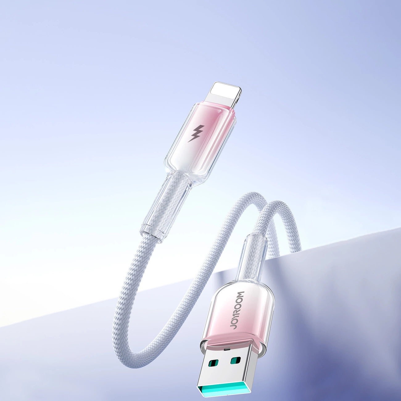 Joyroom S-A42 Crystal-Clear Series 3A USB-A - Lightning cable 1.2m - white_13