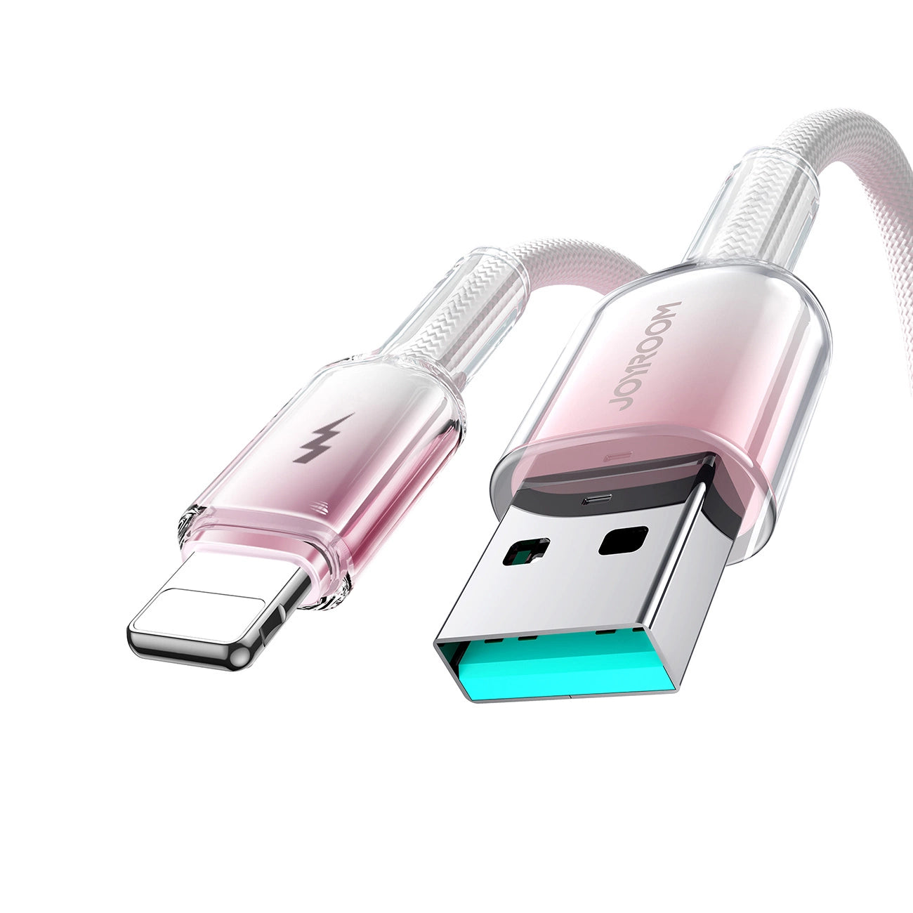 Joyroom S-A42 Crystal-Clear Series 3A USB-A - Lightning cable 1.2m - white_2