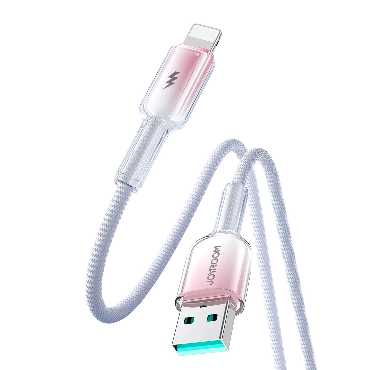 Joyroom S-A42 Crystal-Clear Series 3A USB-A - Lightning cable 1.2m - white_4