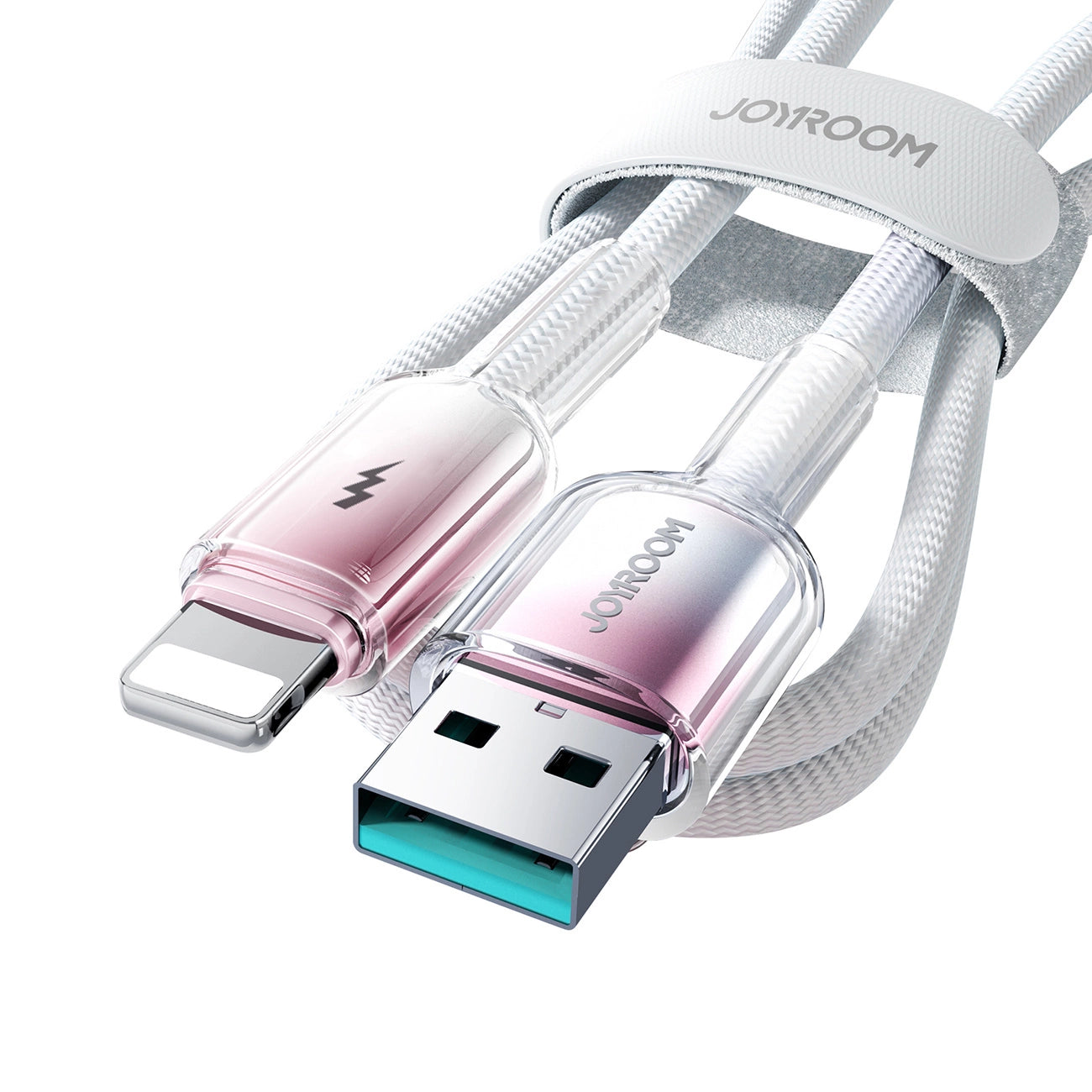Joyroom S-A42 Crystal-Clear Series 3A USB-A - Lightning cable 1.2m - white_8