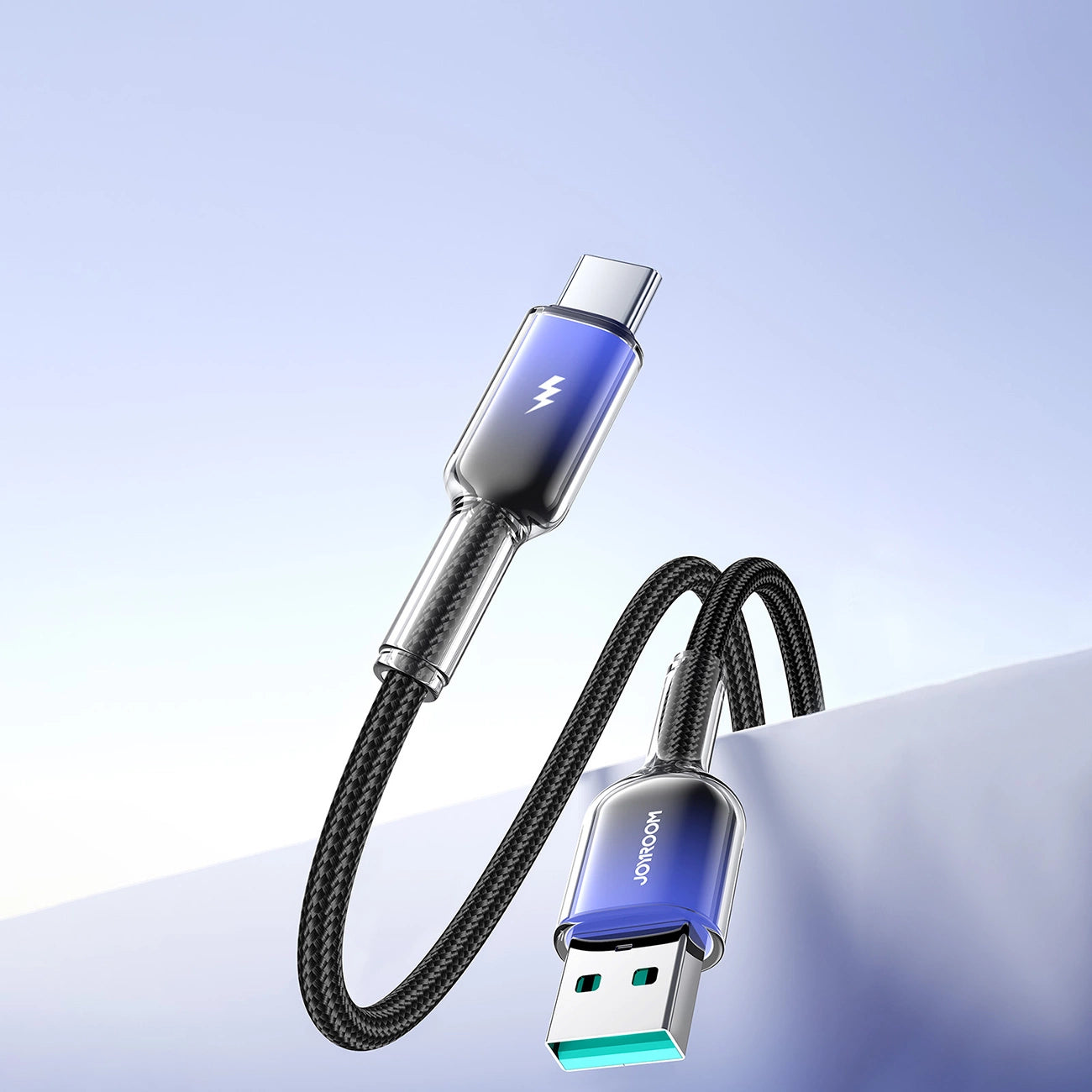 Joyroom S-A42 Crystal-Clear Series 3A USB-A - USB-C cable 1.2m - black_13