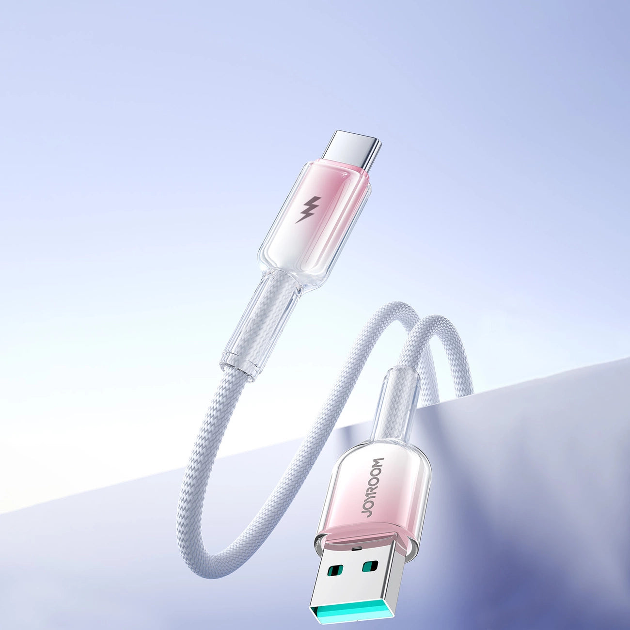 Joyroom S-A42 Crystal-Clear Series 3A USB-A - USB-C cable 1.2m - white_13