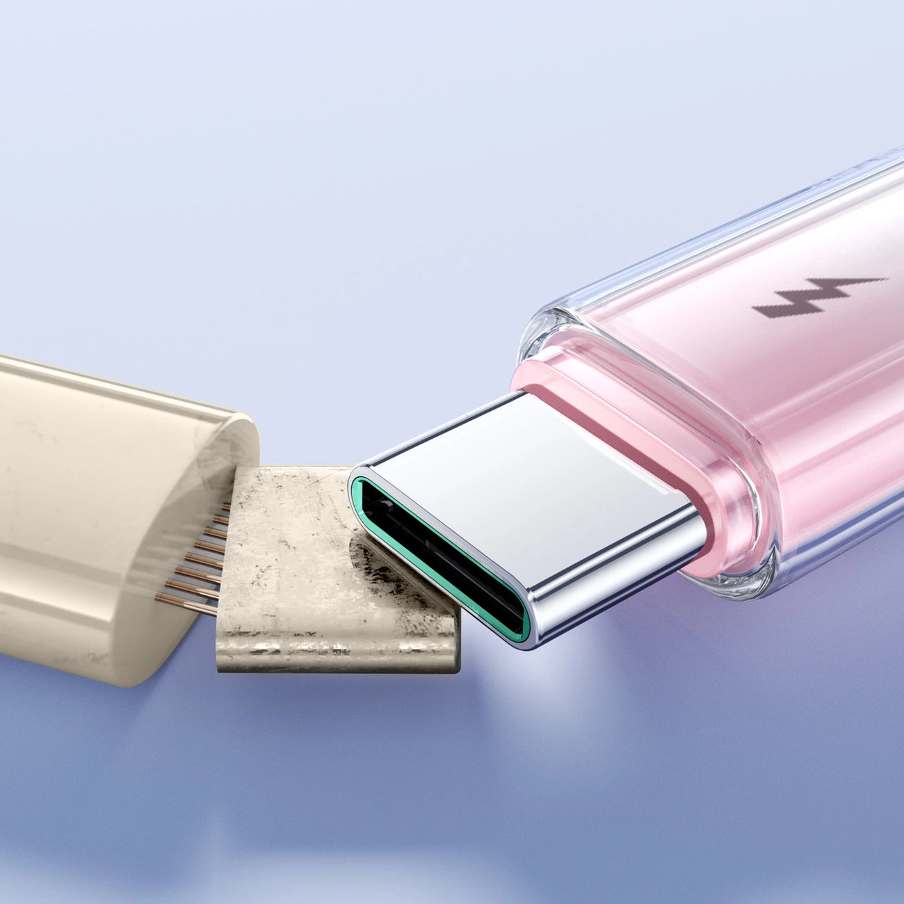 Joyroom S-A42 Crystal-Clear Series 3A USB-A - USB-C cable 1.2m - white_17