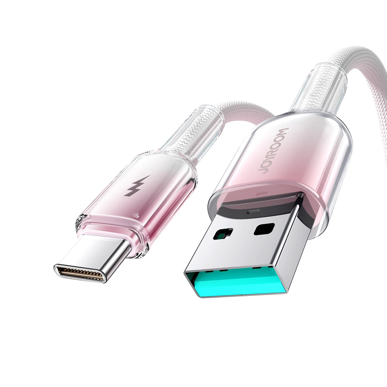 Joyroom S-A42 Crystal-Clear Series 3A USB-A - USB-C cable 1.2m - white_2