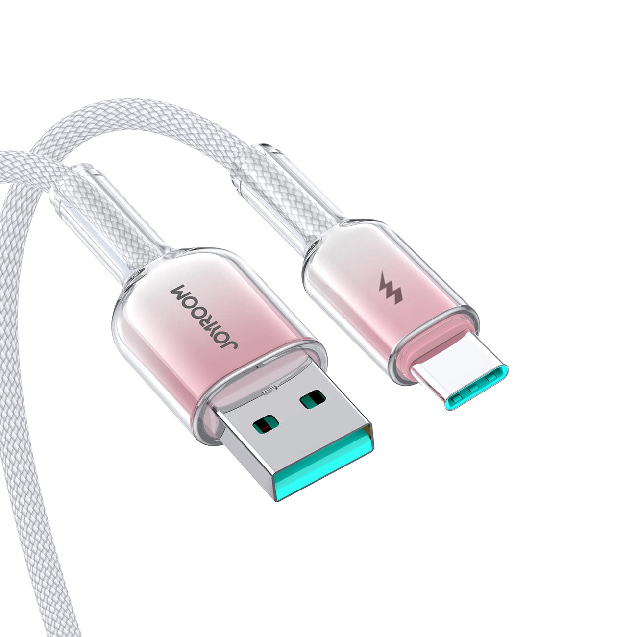 Joyroom S-A42 Crystal-Clear Series 3A USB-A - USB-C cable 1.2m - white_10