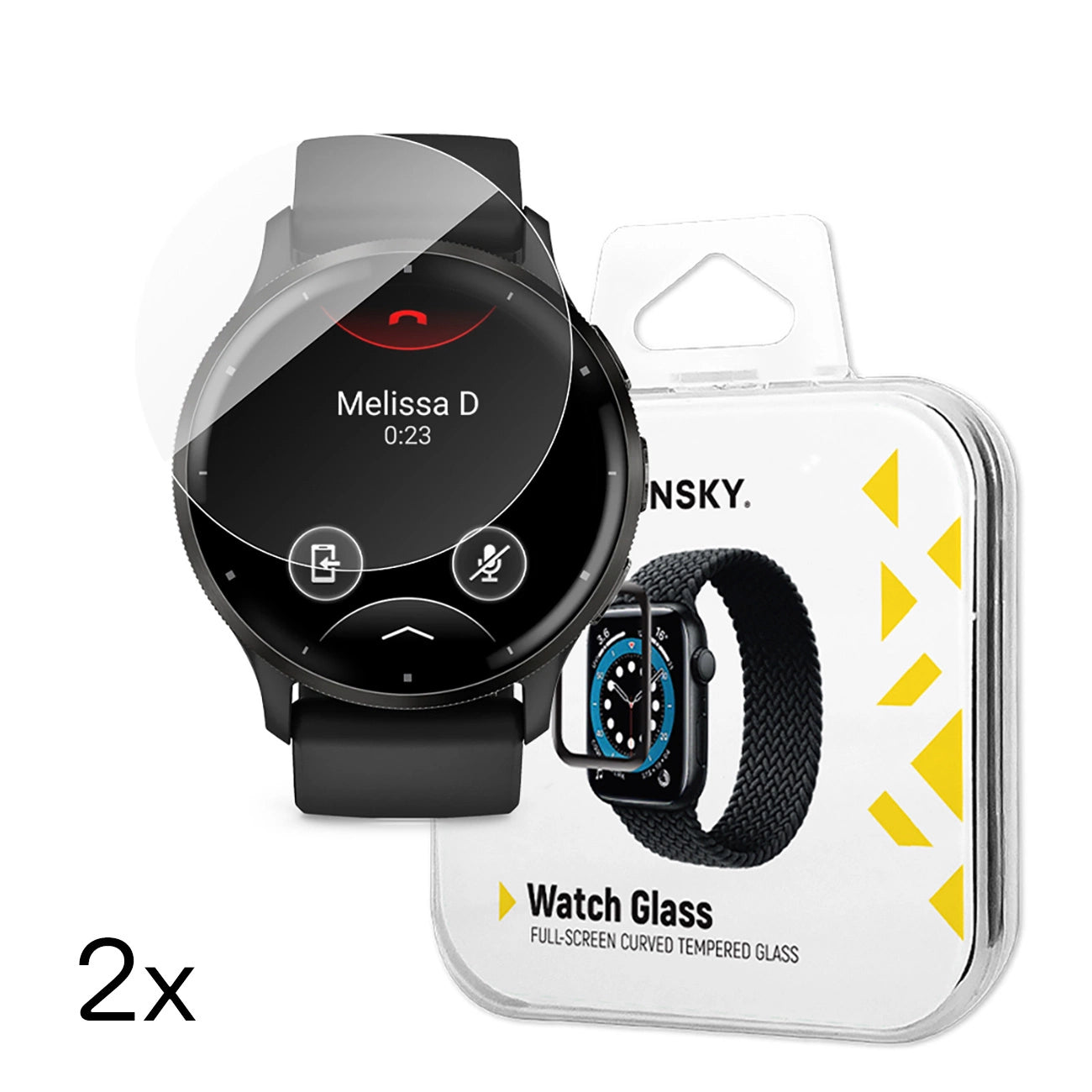 Wozinsky Full Glue Tempered Glass for Garmin Venu 3 45mm (2 pcs.)_0