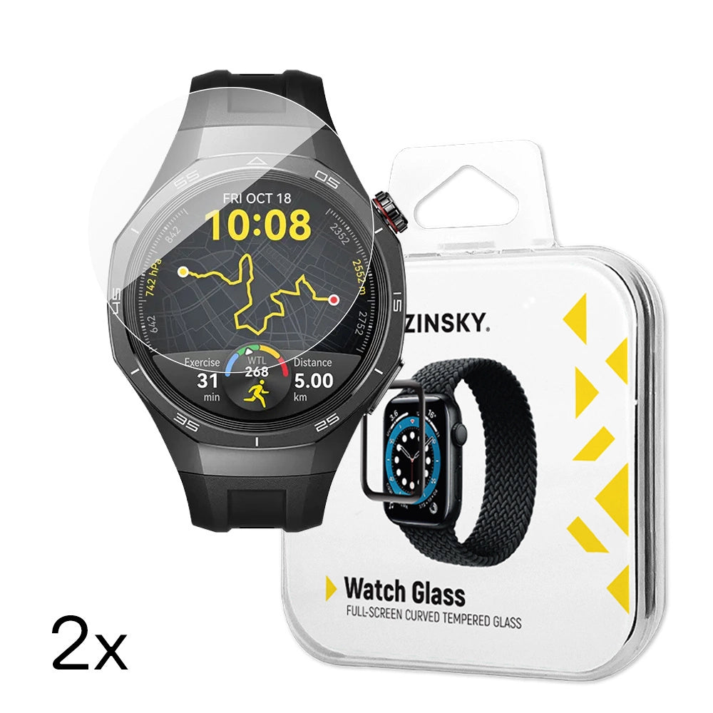 Wozinsky Full Glue Tempered Glass for Huawei Watch GT 5 / GT 5 Pro / GT 4 / GT 4 Pro / GT 3 / GT 3 Pro 42mm (2 pcs.)_0