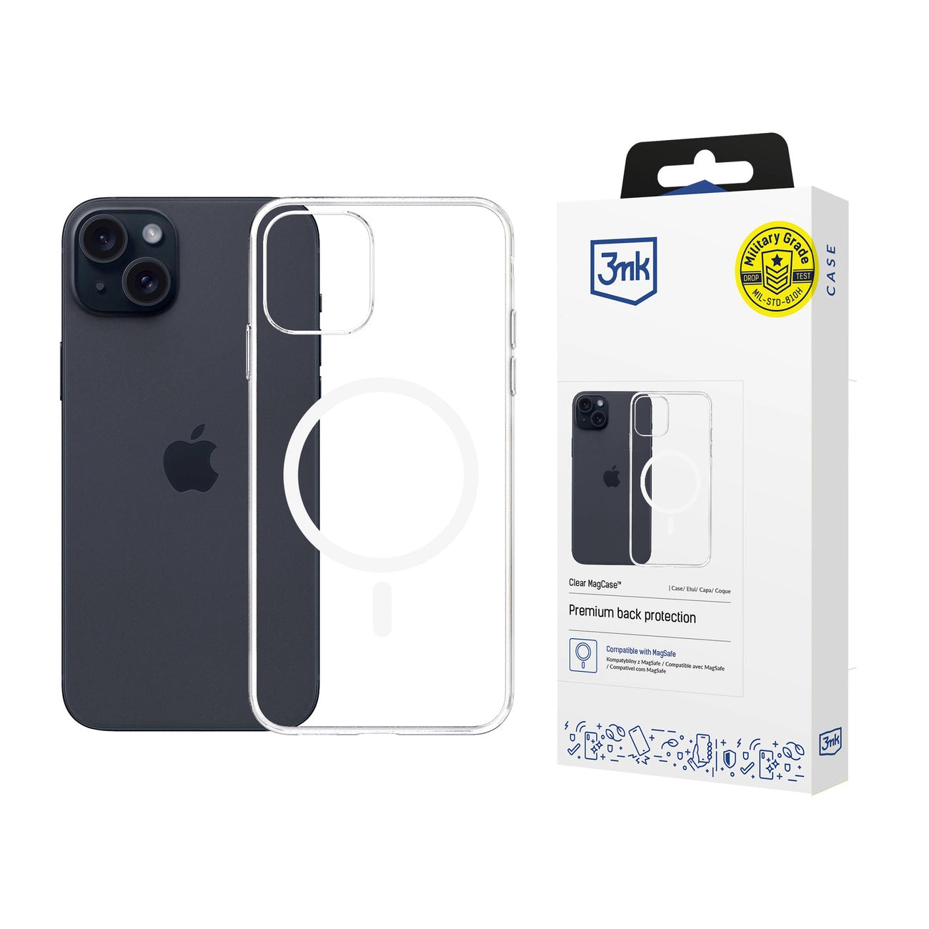 3mk Clear MagCase for Apple iPhone 15 Plus - transparent_0