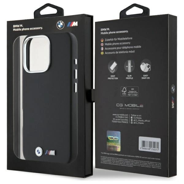 BMW M Smooth Full Wrapped Metal MagSafe Case for iPhone 16 Pro Max - Black_7