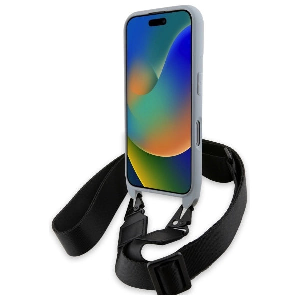 BMW M Edition Carbon Stripe & Strap iPhone 16 Pro Max Case - Gray_3