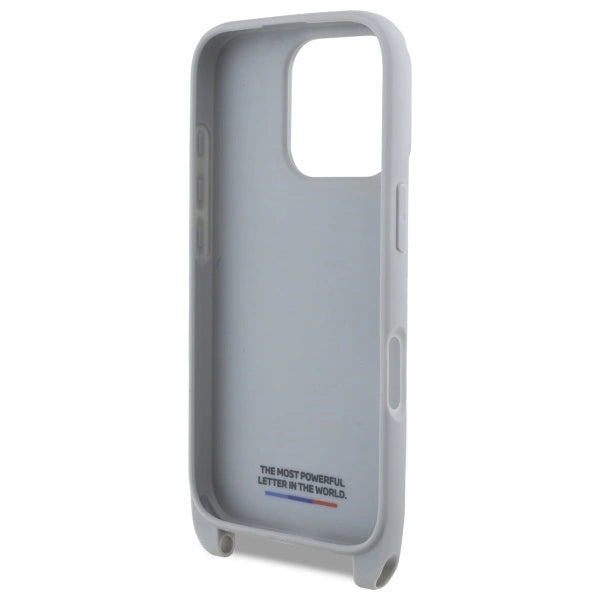 BMW M Edition Carbon Stripe & Strap iPhone 16 Pro Max Case - Gray_5