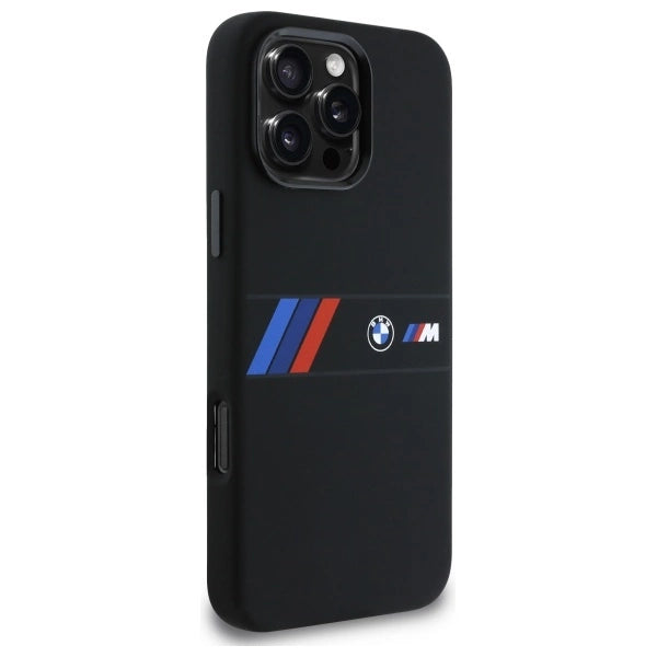 BMW Silicone Middle Stripe MagSafe Case for iPhone 16 Pro Max - Black_3