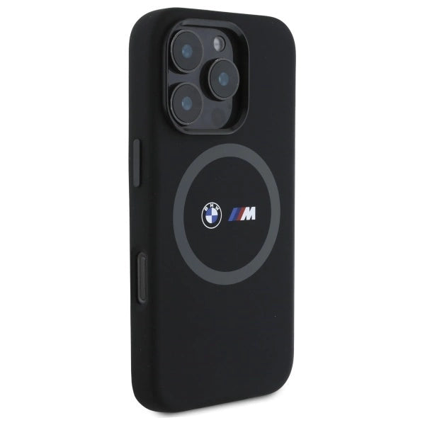 BMW M Silicone Printed Ring MagSafe Case for iPhone 16 Pro Max - Black_3