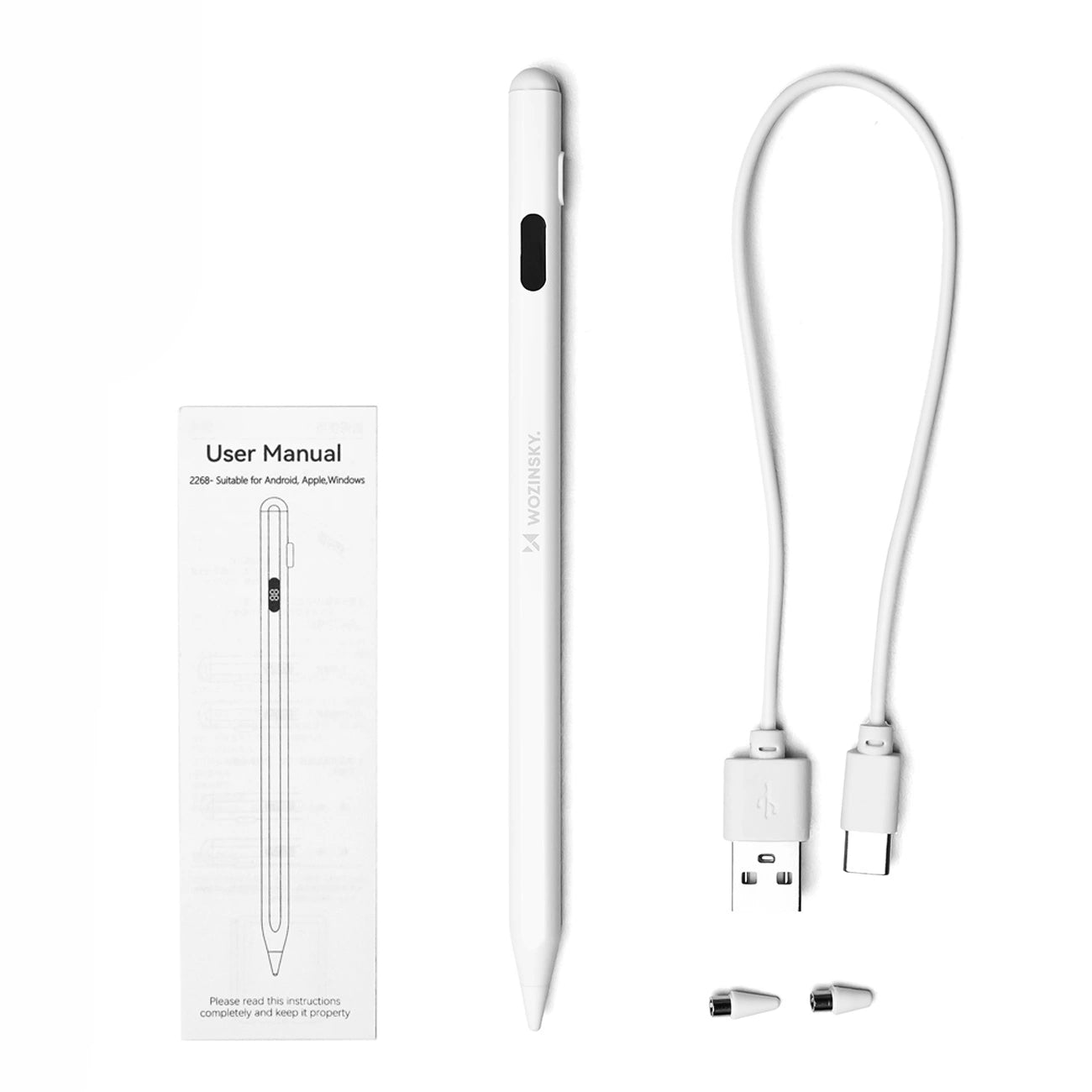 Wozinsky Stylus Universal Active Stylus (Android and iOS) - White_1